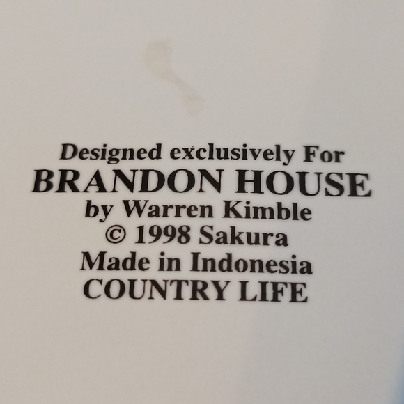 Vintage 1998 Country Life Platter Sakura Stoneware - Picture 4 of 4